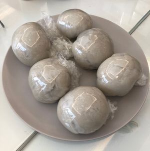 Portion of fufu  at West to West Kitchen in Abu Dhabi