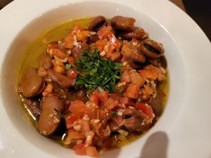 Foul with brown beans at Qamar Sham in Malmo