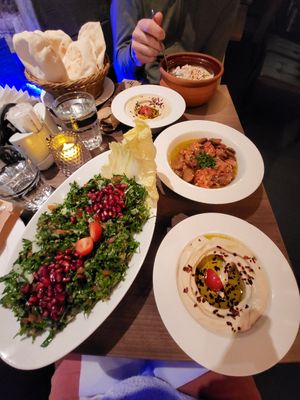 Tabouli at Qamar Sham in Malmo