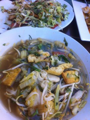 vegan pho! spicy & sour one with lemongrass at Chay Village in Berlin