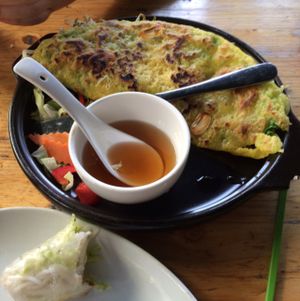 Vietnamese pancake  at Chay Village in Berlin