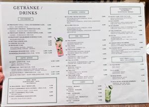 Menu page at Chay Village at Chay Village in Berlin