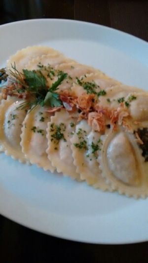 seitan ravioli  at Vaust Braugaststatte in Berlin