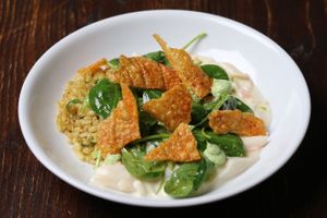 Spargelfrikassee at Vaust Braugaststatte in Berlin