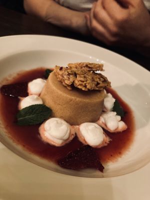 Flamed caramel pudding   at Vaust Braugaststatte in Berlin