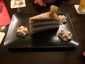 Grandma's marzipan cake at Vaust Braugaststatte in Berlin