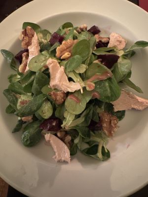 Lamb leaf salad, also yum  at Vaust Braugaststatte in Berlin