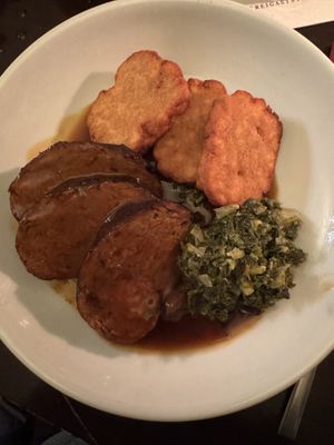Seitan sauerbraten, moist and tender   at Vaust Braugaststatte in Berlin