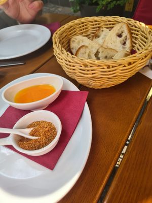 Greeting from the kitchen at Vaust Braugaststatte in Berlin