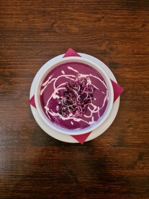 red cabbage soup at Vaust Braugaststatte in Berlin