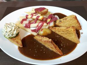 Tempeh vegetables  at Vaust Braugaststatte in Berlin
