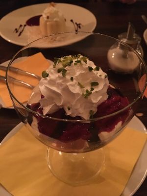 Delicious desserts   at Vaust Braugaststatte in Berlin