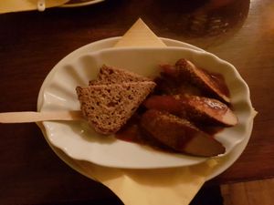 Currywurst  at Vaust Braugaststatte in Berlin