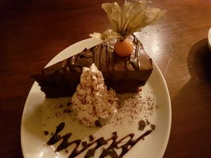 Schokokuchen  at Vaust Braugaststatte in Berlin