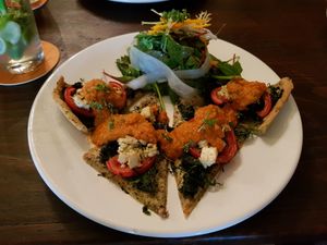 Spelt tart main at Vaust Braugaststatte in Berlin