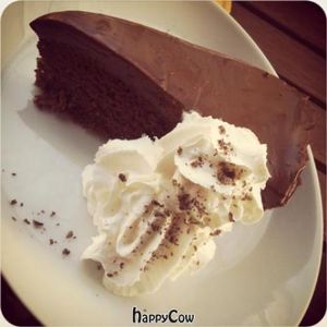 absolutely amazing chocolate cake at Vaust Braugaststatte in Berlin