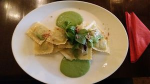 A really special tortellini....  at Vaust Braugaststatte in Berlin