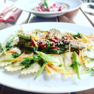 Pasta ‘mezzaluna’ at Vaust Braugaststatte in Berlin