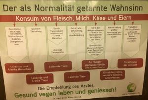 Poster in toilets  at Vaust Braugaststatte in Berlin
