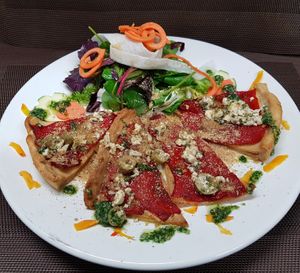 Spelt tarte at Vaust Braugaststatte in Berlin