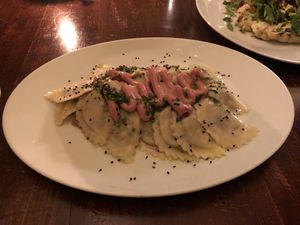 Pasta on sauerkraut at Vaust Braugaststatte in Berlin