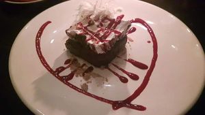 Domino stones chocolate with  sugarcandy at Vaust Braugaststatte in Berlin