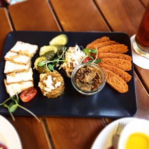 Mixed starter plate, a highlight!! at Vaust Braugaststatte in Berlin