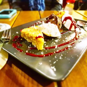 White coffee mousse  at Vaust Braugaststatte in Berlin