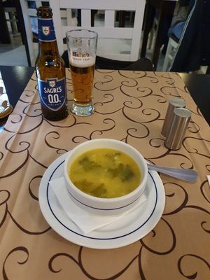 Vegetable soup at O Catraio in Albufeira
