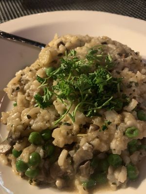 Mushroom rissotto at Picazzo's Organic Italian Kitchen in Sedona