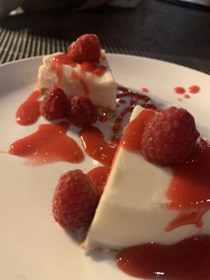 Cheesecake - vegan  at Picazzo's Organic Italian Kitchen in Sedona