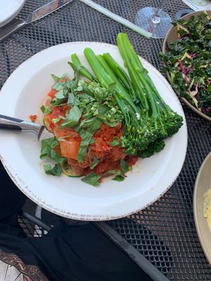 Sausage and peppers at Picazzo's Organic Italian Kitchen in Sedona