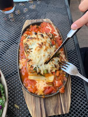 Vegan lasagna  at Picazzo's Organic Italian Kitchen in Sedona