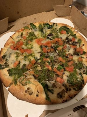 Vegan funghi florentine   at Picazzo's Organic Italian Kitchen in Sedona