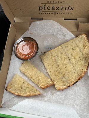 Cheezy bread was phenomenal !  at Picazzo's Organic Italian Kitchen in Sedona