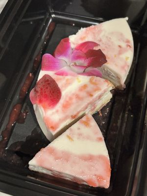 cheesecake ( to-go)  at Picazzo's Organic Italian Kitchen in Sedona