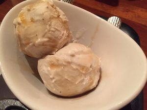 Coconut ice cream at Picazzo's Organic Italian Kitchen in Sedona