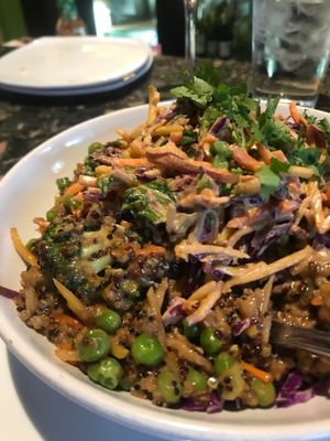 Vegan Quinoa Bowl (a little on the spicy side, but still outstanding) at Picazzo's Organic Italian Kitchen in Sedona