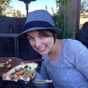 vegan pizza with Daiya cheese. I chose the awesome avocado and substituted the vegan cheese in.  at Picazzo's Organic Italian Kitchen in Sedona