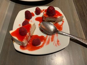 Vegan Cheesecake at Picazzo's Organic Italian Kitchen in Sedona