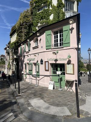 outside adorable   at La Maison Rose in Paris