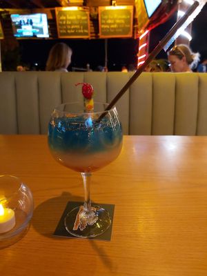 Caribbean punch at La Pizzarra in Cancun