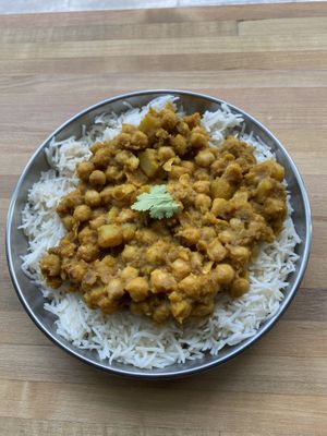 Chana masala  at Lassi & Spice - SLU in Seattle