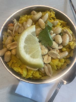 Poha   at Lassi & Spice - SLU in Seattle