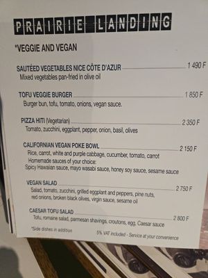 Menu as of 2/23/25 at PPT - L'Aviation - Bar Restaurant de l'aéroport in Faaa