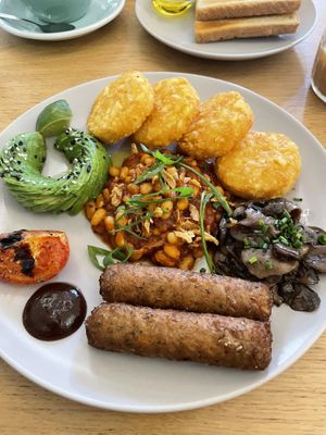 Vegan English breakfast   at Oak in Prague