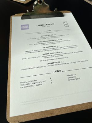 LUNCH MENU  at Turbo Lama in Bern