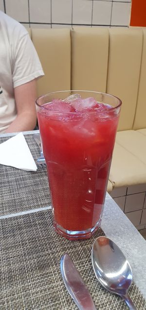 Beetroot and orange water....fit. at Station VG in La Marsa