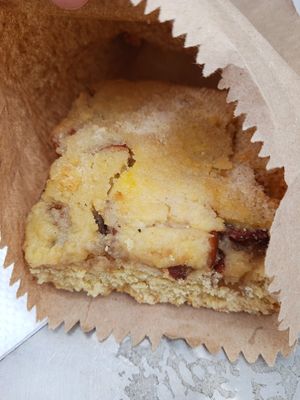 Pear pastry/cake at La Caja de Pan in Bogota