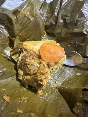 Sometimes they have tamal and other goods   at La Caja de Pan in Bogota